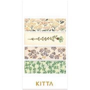 KITTA(キッタ) Basic フラワー4 15mm幅 マスキングテープ KIT049