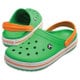 crocband グラスグリーン/ホワイト/ブレイジングオレンジ M4 [クロックバンド 22cm M4/W6]