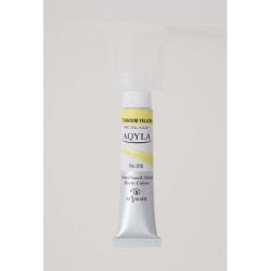 水性アルキド樹脂絵具 Aqyla（アキーラ） 6号チューブ 20ml チタニウム イエロー