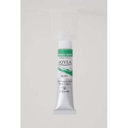 水性アルキド樹脂絵具 Aqyla（アキーラ） 6号チューブ 20ml エメラルド グリーン