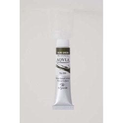 水性アルキド樹脂絵具 Aqyla（アキーラ） 6号チューブ 20ml オリーブ グリーン