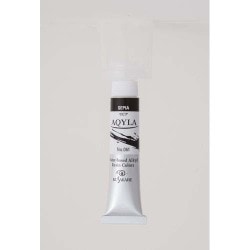 水性アルキド樹脂絵具 Aqyla（アキーラ） 6号チューブ 20ml セピア