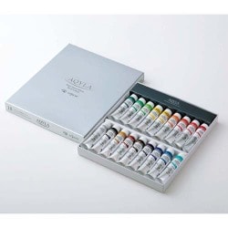 水性アルキド樹脂絵具 Aqyla（アキーラ） 6号チューブ 20ml 18色セット