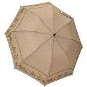 1117-BE [雨晴兼用 ゴシックアニマル ショートワイド雨傘 ベージュ 60cm スライド式中棒]