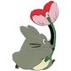 となりのトトロ マグネット 大トトロ 花 [キャラクターグッズ]
