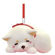 忠犬もちしば おひるねマスコット根付 うめ [H2×W3.2×D3cm]