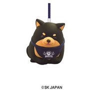 忠犬もちしば おひるねマスコット根付 ごま [H2×W3.2×D3cm]
