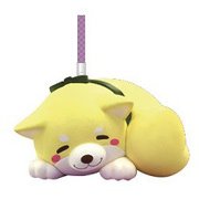 忠犬もちしば おひるねマスコット根付 きなこ [H2×W3.2×D3cm]