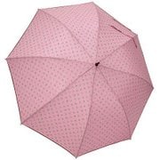 1110-PK [雨晴兼用 小花プリント ショートワイド雨傘 ピンク 60cm スライド式中棒]