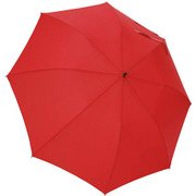1112-RD [雨晴兼用 無地×ドットネーム ショートワイド竹手元雨傘 レッド 60cm スライド式中棒]