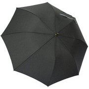 1112-BK [雨晴兼用 無地×ドットネーム ショートワイド竹手元雨傘 ブラック 60cm スライド式中棒]