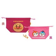 キャラクターグッズ アンパンマン お弁当袋 カラフル ピンク