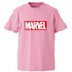 SPAP1135 半袖Tシャツ マーベル ロゴ レッド/PK Lサイズ [キャラクターグッズ]