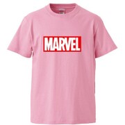 SPAP1135 半袖Tシャツ マーベル ロゴ レッド/PK Lサイズ [キャラクターグッズ]