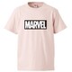 SPAP1138 半袖Tシャツ マーベル ロゴ ブラック/BPK Lサイズ [キャラクターグッズ]