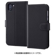 AQUOS R2 手帳型ケース シンプル マグネット スリープ機能対応 ブラック/ブラック RT-AQR2ELC3/BB
