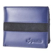 二つ折れ財布 レザー ネイビー ALPHA-40093NV