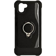 4081AQOR2 (BK) [AQUOS R2 ハイブリッドケース リングスタンド付 TPU+PC ブラック]