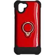 4083AQOR2 (RD) [AQUOS R2 ハイブリッドケース リングスタンド付 TPU+PC レッド]