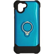 4084AQOR2 (BL) [AQUOS R2 ハイブリッドケース リングスタンド付 TPU+PC ブルー]