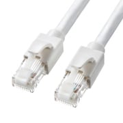 LANケーブル 0.5m CAT6A ホワイト 爪折れ防止 PoE対応 難燃素材 単線 UTP ストレート結線 RJ45 KB-T6ATS-005W