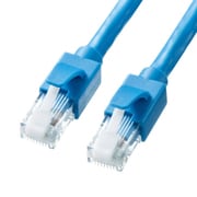 LANケーブル 3m CAT6A ブルー 爪折れ防止 PoE対応 難燃素材 単線 UTP ストレート結線 RJ45 KB-T6ATS-03BL