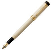 デュオフォールド インターナショナル アイボリー&ブラックGT 万年筆 両用式 F(細字) 1931393