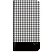 AQUOS R2 用ケース 「Design+」 モノトーンチェック LP-AQPLD10