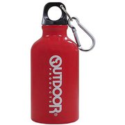 OUTDOOR アルミボトル 350ml レッド 314-407