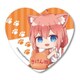 ハート缶バッチ 猫宮ひなた/ぎゅぎゅっと [キャラクターグッズ]