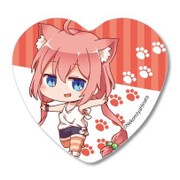 ハート缶バッチ 猫宮ひなた/てくトコ [キャラクターグッズ]