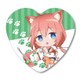 ハート缶バッチ 猫宮ひなた/ぷかっしゅ [キャラクターグッズ]