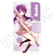 手帳型スマートフォンケース こみっくがーるず 琉姫 [約15×7.5cm]