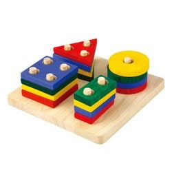 木製玩具 ジオメトリックソーティングボード 2歳～ 2403