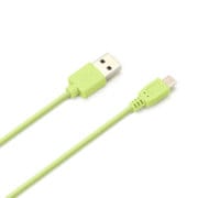 microUSBコネクタUSBケーブル 50cm グリーン PG-MUC05M05