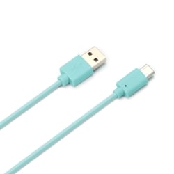 USB Type-C USB Type-Aコネクタ USBケーブル 50cm ブルー PG-CUC05M03