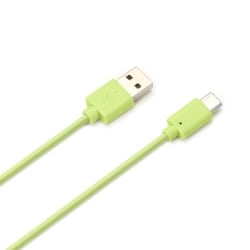 USB Type-C USB Type-Aコネクタ USBケーブル 1.2m グリーン PG-CUC12M05