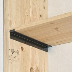 WAT-023 [棚受金具4枚用 黒 356MM2個入り]
