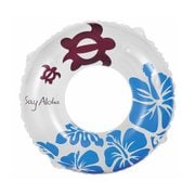 DC-10173 [うきわ 120cm BLU ホヌ＆ハイビスカス]