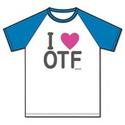 ひそねとまそたん I LOVE OTF Tシャツ ホワイト×ブラック XL [キャラクター衣料品]