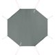 ワンポールテントL用グランドシート GROUND SHEET for ONE POLE TENT (L) GS8-563-GY グレー [アウトドア テントシート]