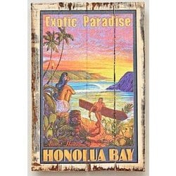 ヴィンテージ看板 HONOLUA BAY 4BXP5634