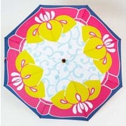 菖蒲紋折傘 晴雨兼用 アカムラサキ 7STP8202