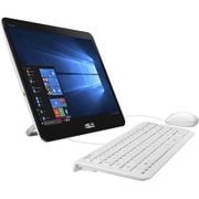 デスクトップパソコン/ASUSPRO All-in-One PCシリーズ 15.6型ワイド タッチパネル/Celeron N4000/メモリ 4GB/HDD 500GB/ドライブレス/Windows 10 Pro 64ビット/ホワイト V161GAT-N4PROWHT