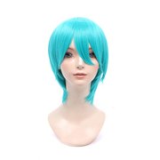 コスペディアウィッグ シンプルショート エメラルドグリーン