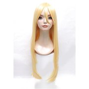 コスペディアウィッグ ロングストレート 80cm クリームイエロー