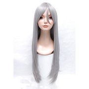 コスペディアウィッグ ロングストレート 80cm ストーンシルバー
