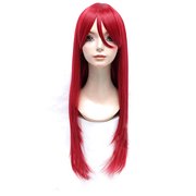 コスペディアウィッグ ロングストレート 80cm ルビーレッド