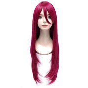 コスペディアウィッグ ロングストレート 80cm ワインレッド