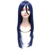 コスペディアウィッグ ロングストレート 80cm ダークブルー